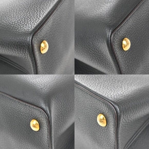 LOUIS VUITTON Capucines MM 2Way Hand Bag Taurillon Leather Black M48864 388RF604 - Picture 7 of 15